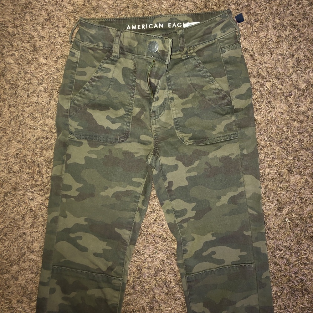 camouflage jeans